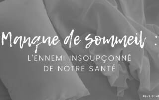 manque de sommeil