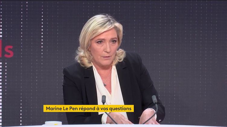 Marine Le Pen France Info