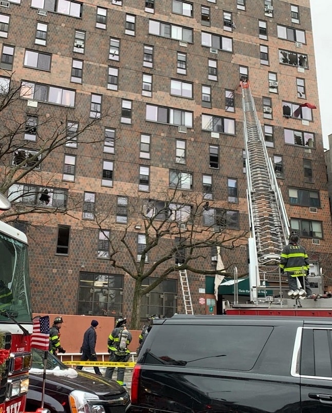 Feu à New York