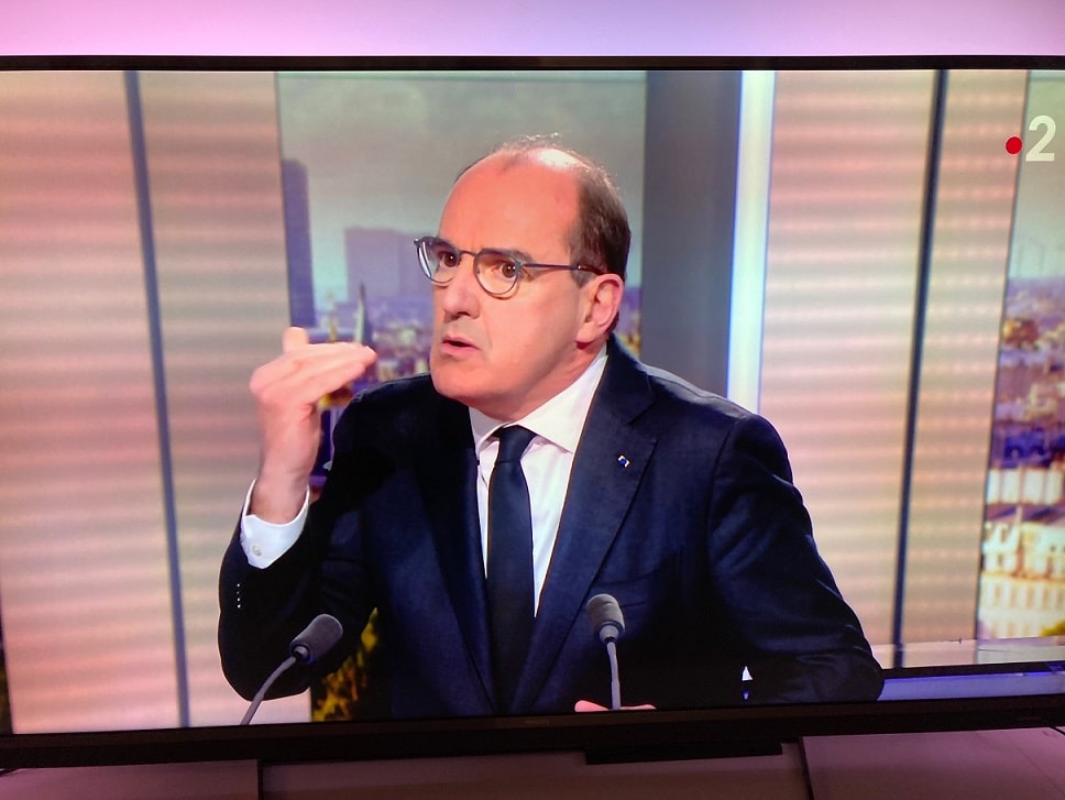 Jean Castex au JT de France 2 le 10 janvier 2022