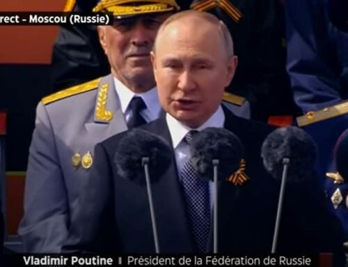 9 mai : Vladimir Poutine dit que l’armée Russe défend la partie en Ukraine