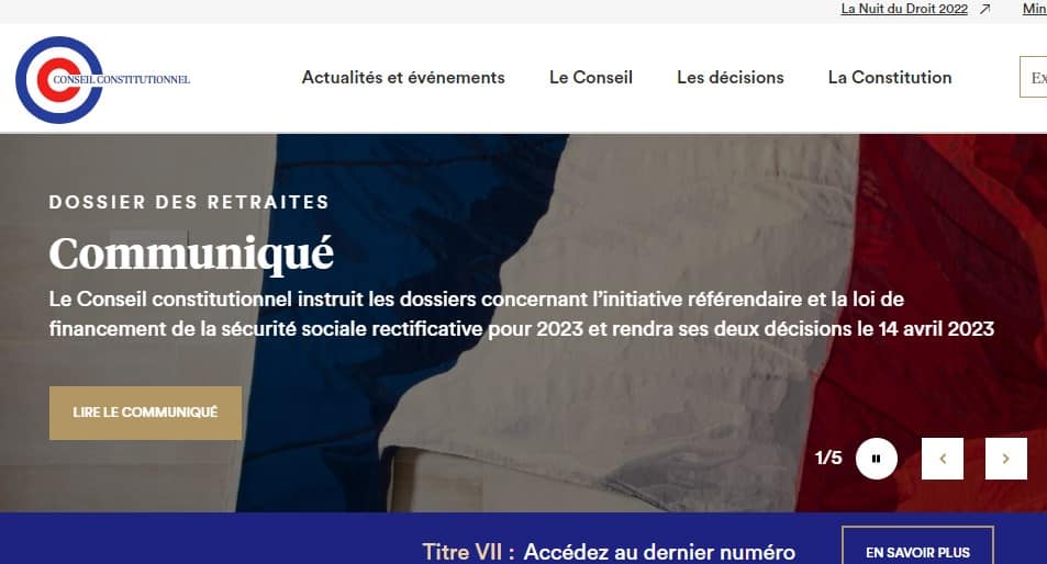 réforme retraites conseil constitutionnel