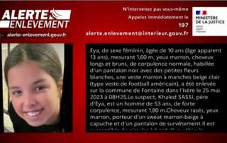 alerte enlèvement Eya