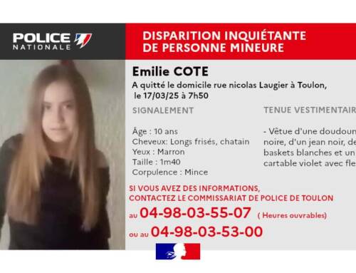 Émilie, 10 ans, retrouvée saine et sauve à Toulon après une brève disparition