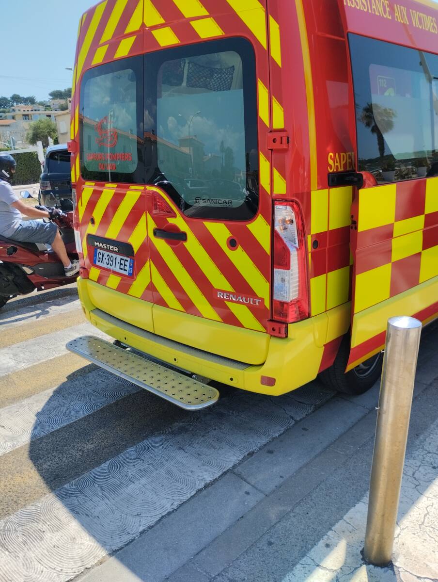 accident A502 Aubagne Noyade snorkeling Sainte-Maxime véhicule secours pompiers