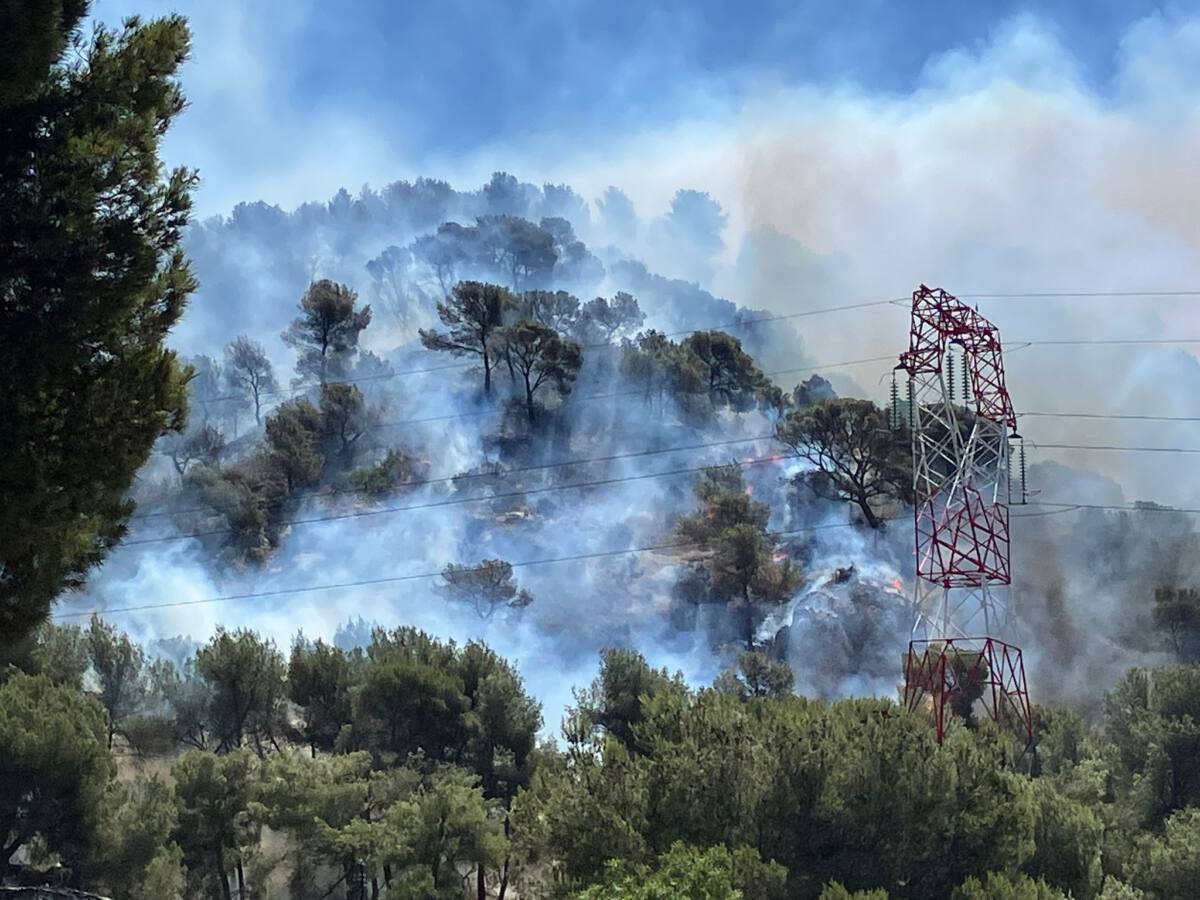 Feu de forêt Pennes-Mirabeau