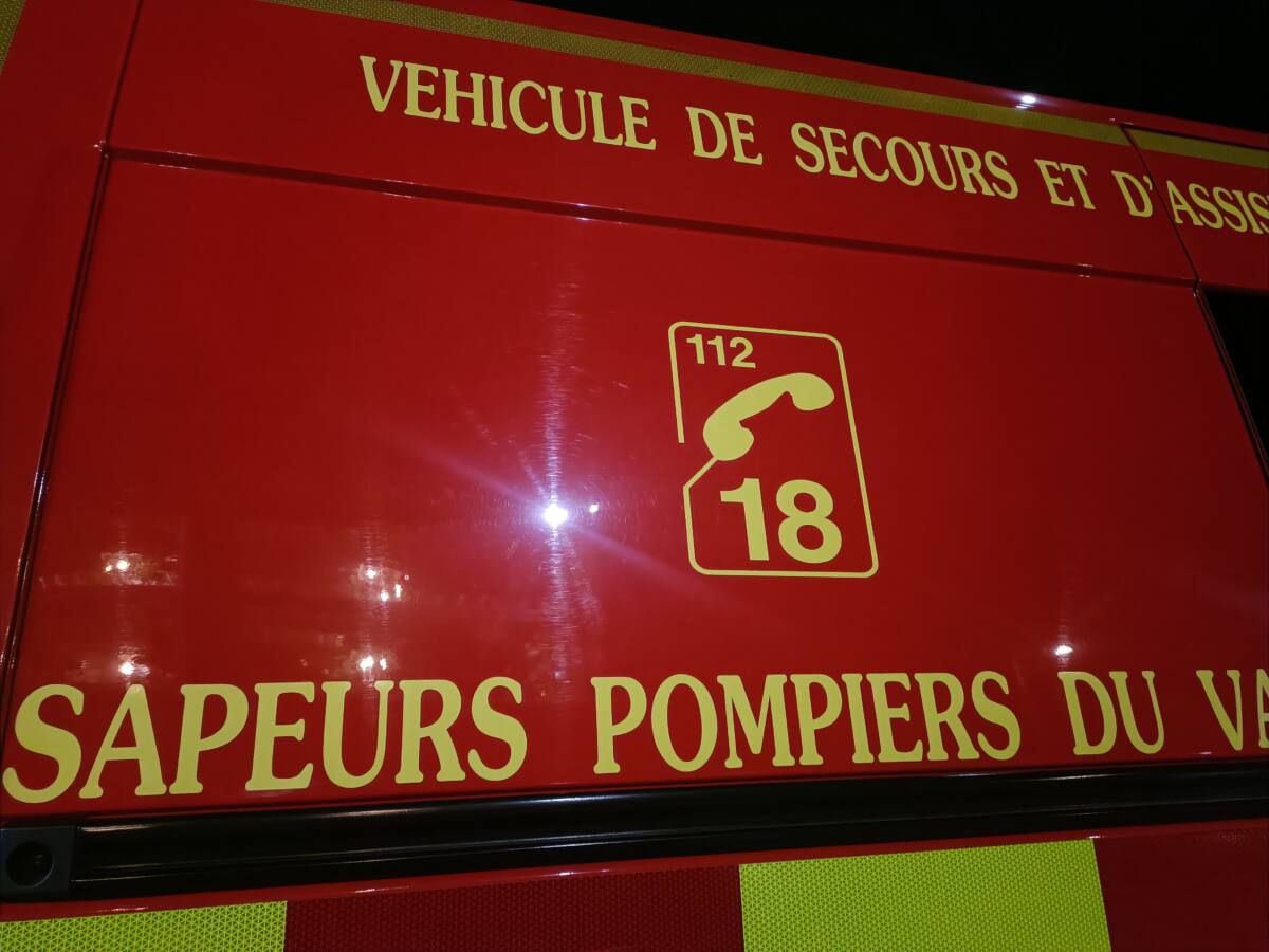 Accident A50 Toulon Ouest fuite de gaz Sausset-les-Pins Pompiers13