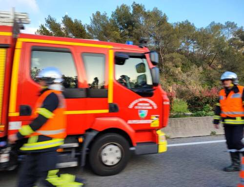 Voiture en feu sur l’A50 près de la Valentine : circulation fortement perturbée