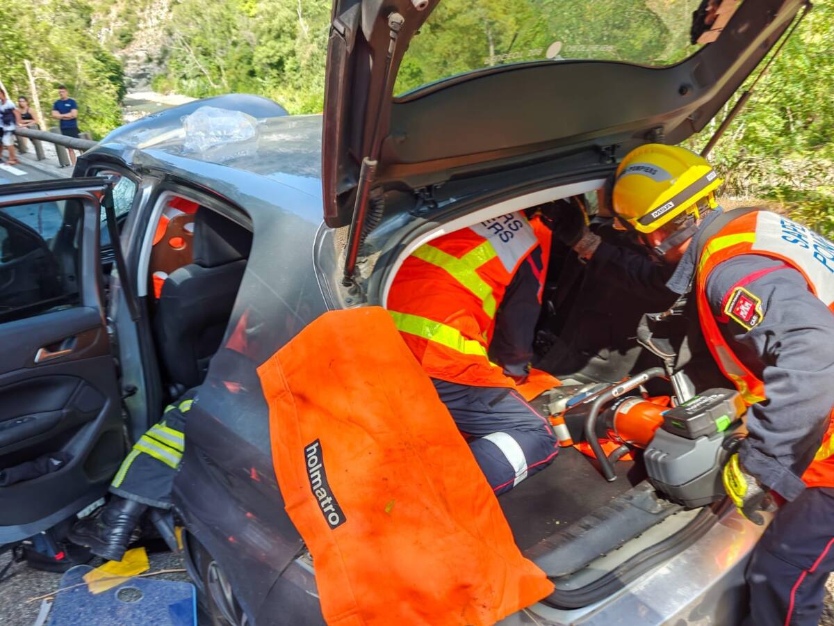 Accident Utelle route Vésubie