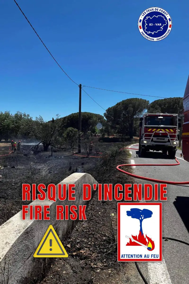 Risque incendie Var juillet 2025