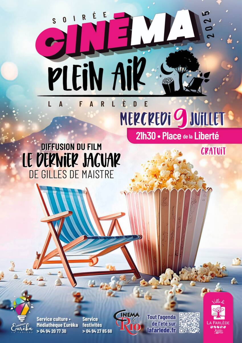 Cinéma plein air La Farlède 9 juillet Le Dernier Jaguar