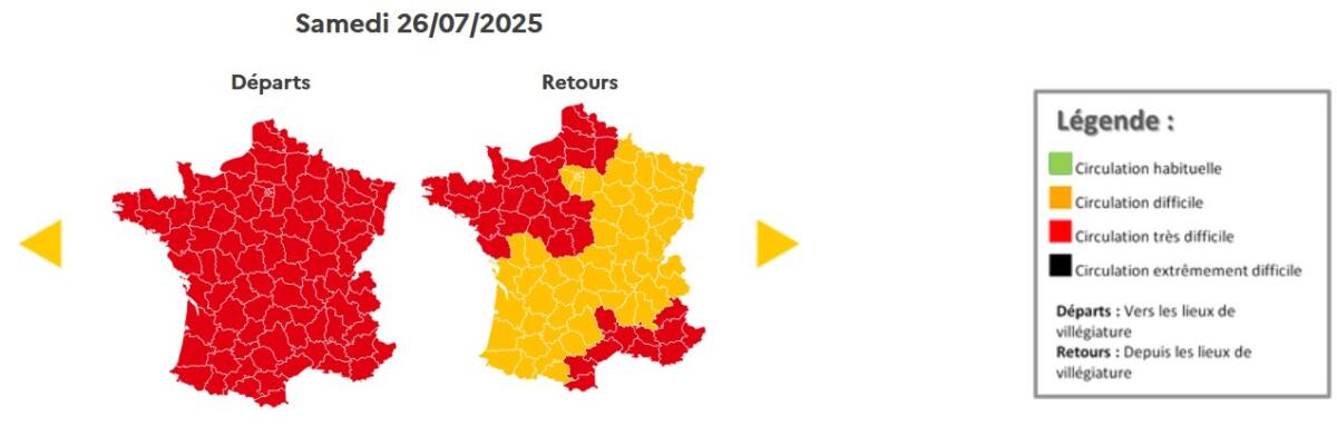 Trafic Var Alpes‑Maritimes 25 juillet 2025