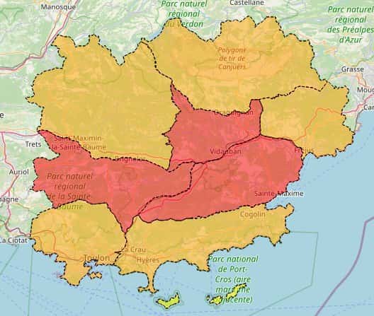 Incendie Var 15 juillet fermeture massifs