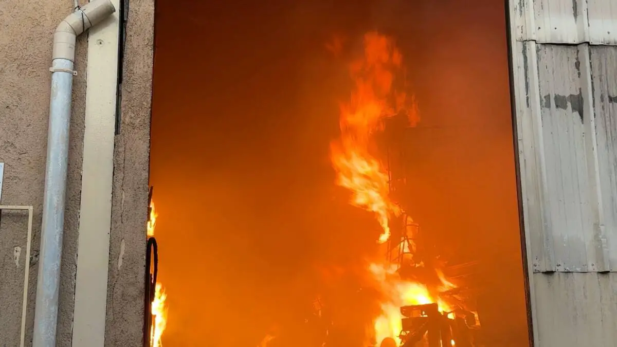 incendie entrepôt Pégomas