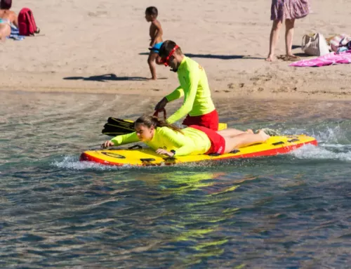 Exercice de secours nautique sur la plage des Capucins à La Ciotat