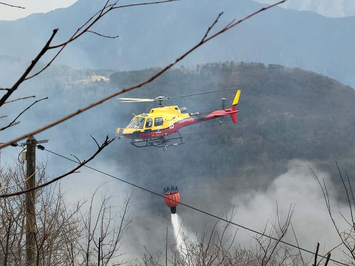 Incendie Entrecasteaux Val Belle 21 août Feux de forêt Alpes-Maritimes Breil-sur-Roya