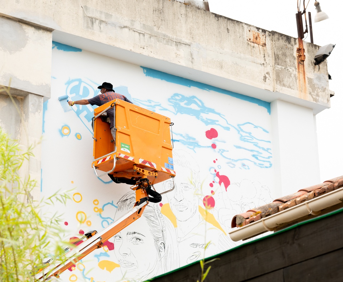 Fréjus fresque sportive Base nature