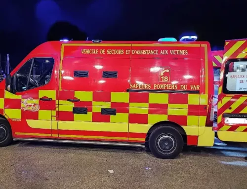 Grave accident de la route à La Londe sur la RD98 au rond-point de la Decelle