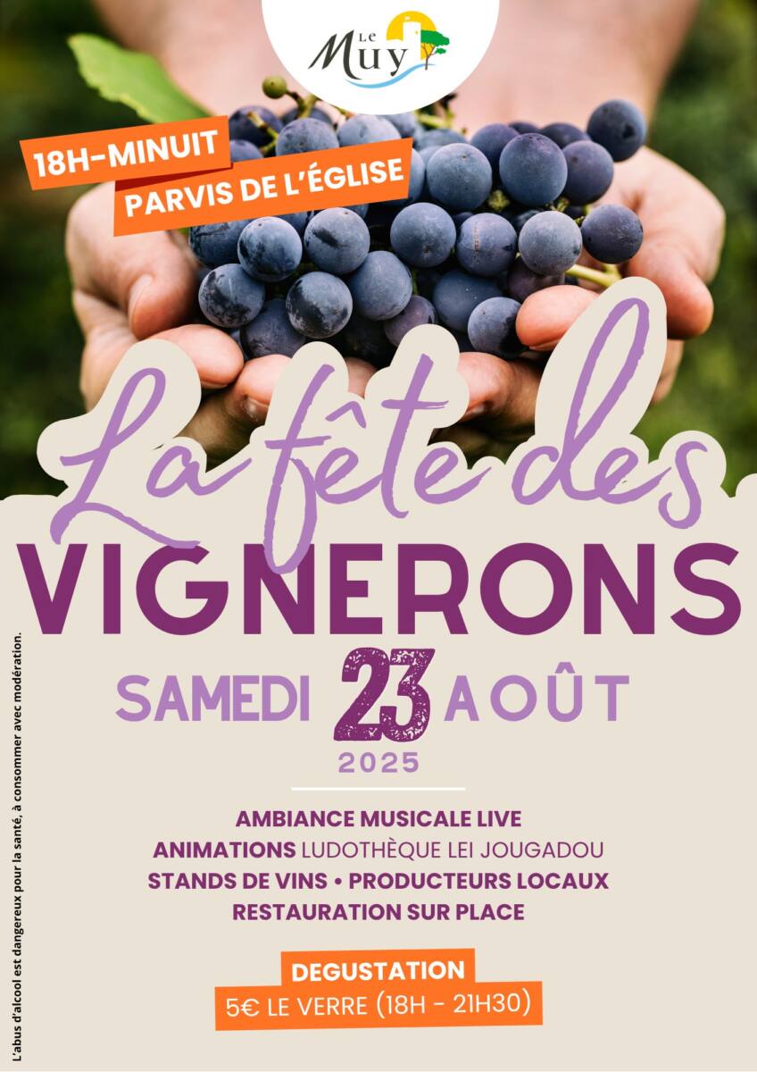 Fête des vignerons Le Muy 23 août