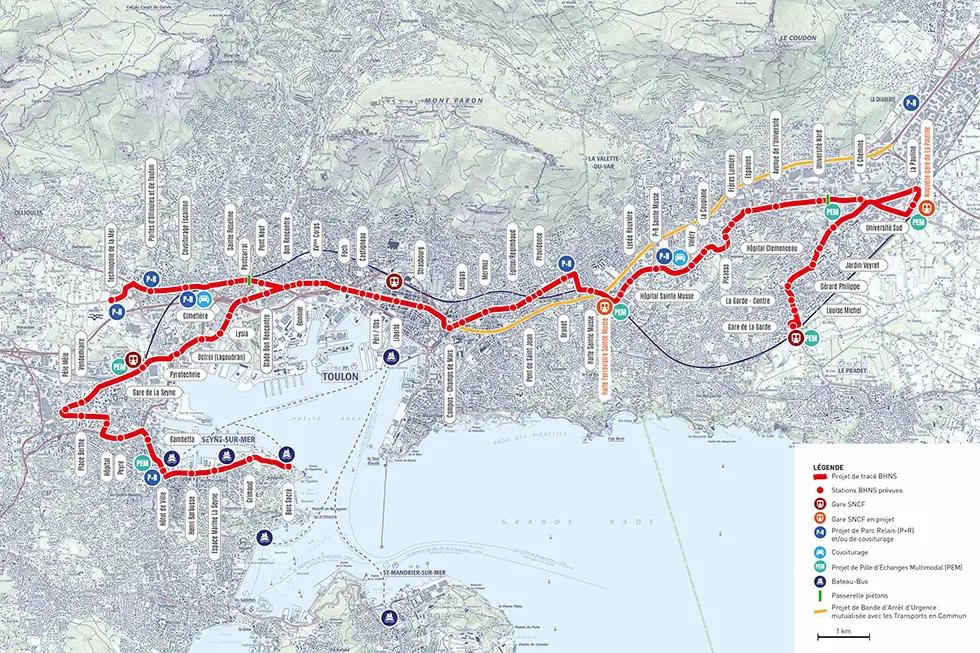 Projet BHNS Toulon enquête publique mobilité
