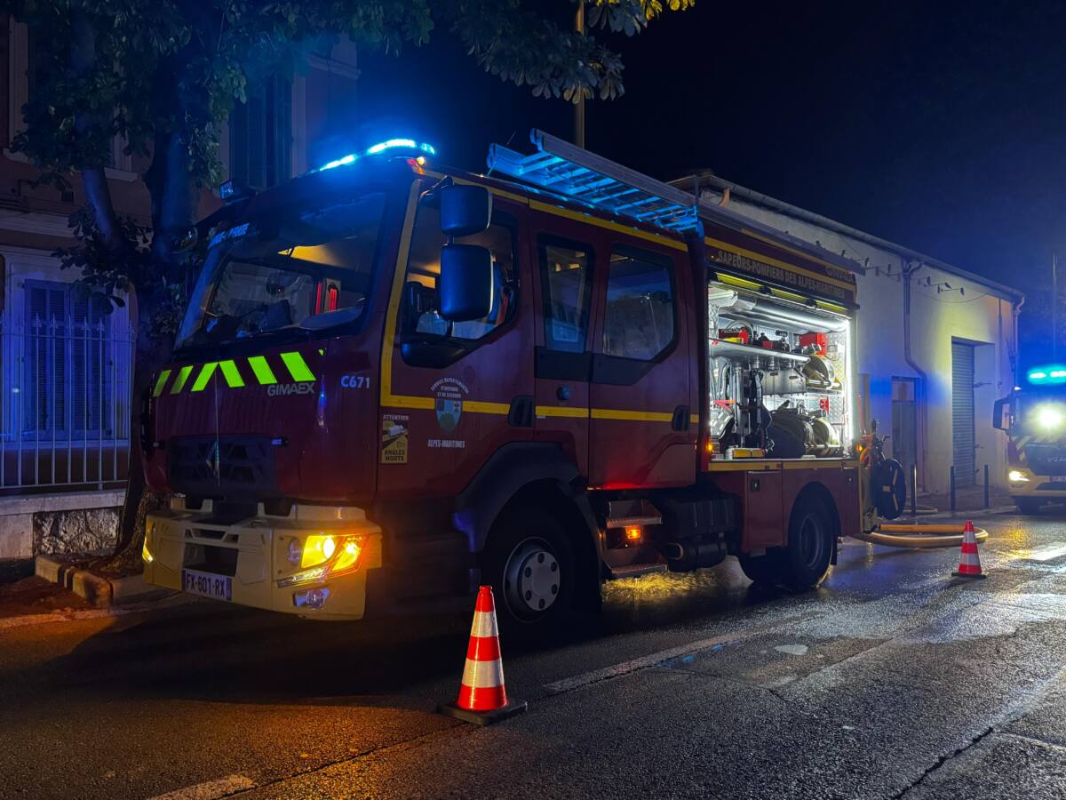 Feu sous-sol Grasse
