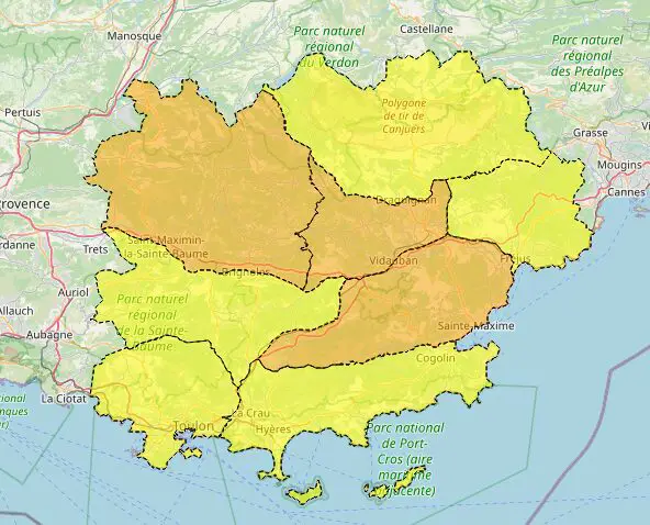 risque incendie Var 6 août