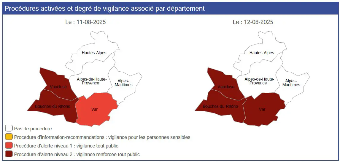Var alerte pollution ozone niveau 2
