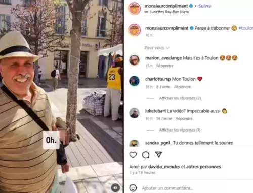 Monsieur Compliment à Toulon : des sourires semés au cœur de la ville