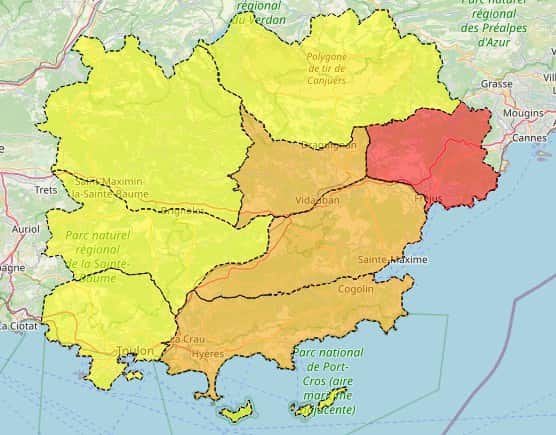Fermeture massif Estérel risque incendie Var