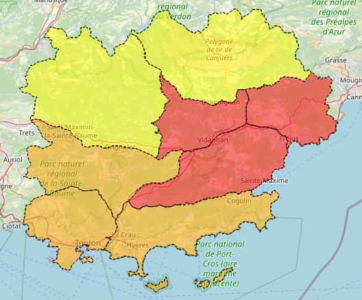 carte incendies rouge 3 massifs