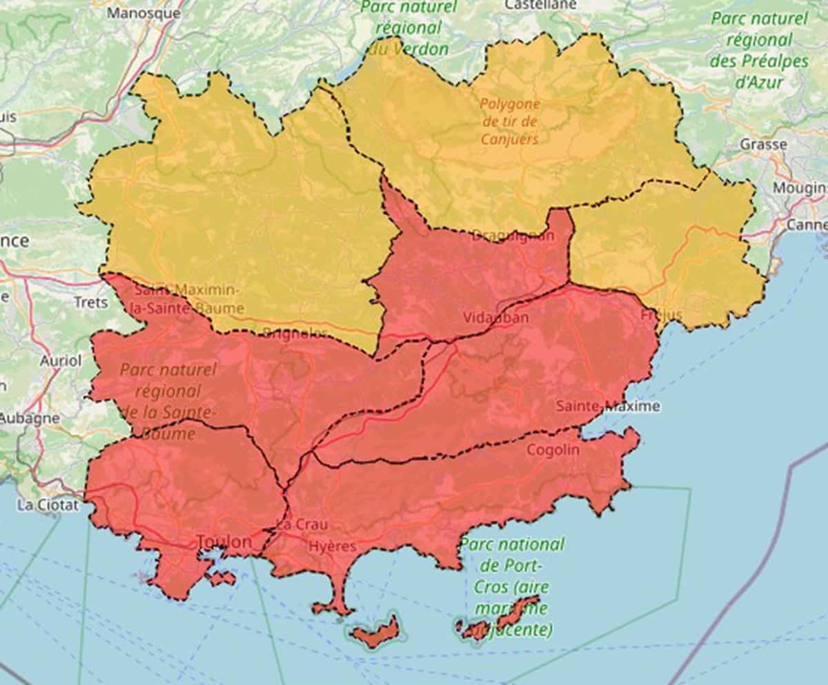 fermeture massifs du var sept 2025
