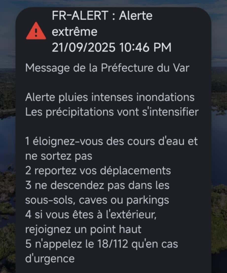 fr alert var 21 sept 2025