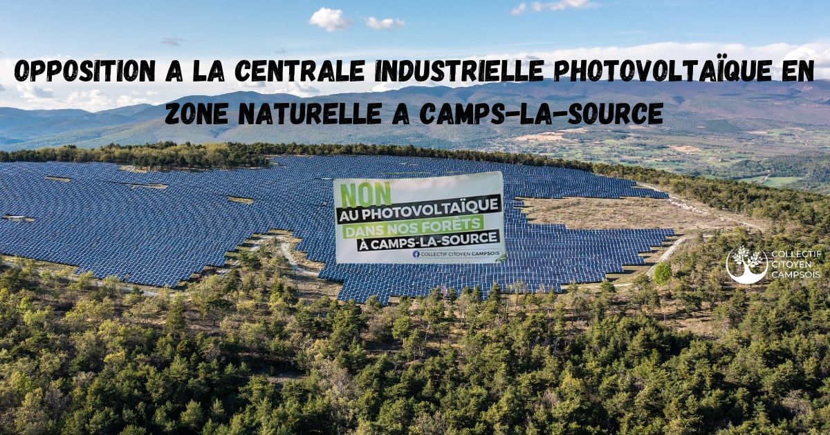 photovoltaïque forêt débat Camps-la-Source Camps-la-Source centrale photovoltaïque