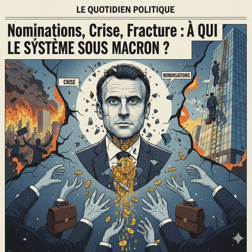 Nominations, crise, fracture À qui profite le système sous macron