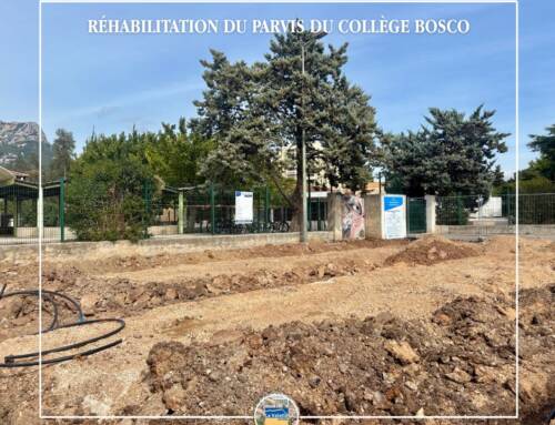 La Valette-du-Var : le parvis du collège Henri-Bosco entièrement réhabilité