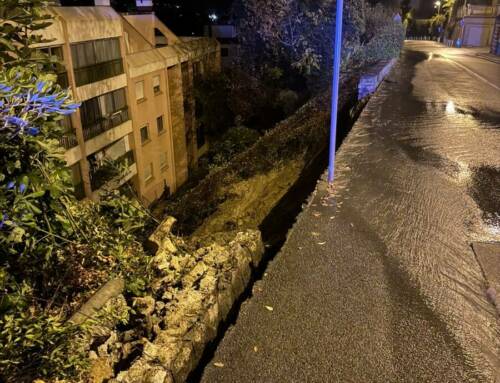 Éboulement nocturne à Nice sur l’avenue de Gairaut : une vingtaine de résidents évacués par précaution