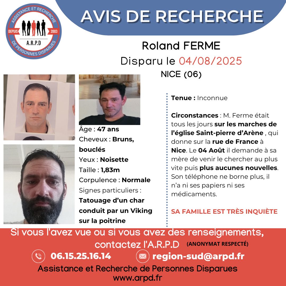 roland argp disparition Roland Ferme