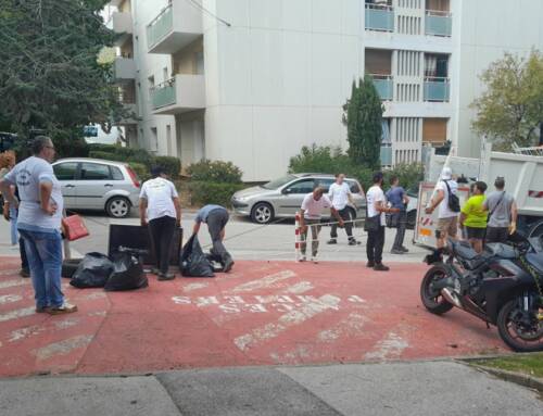 À Toulon, des personnes en travail d’intérêt général participent au nettoyage du quartier de La Florane