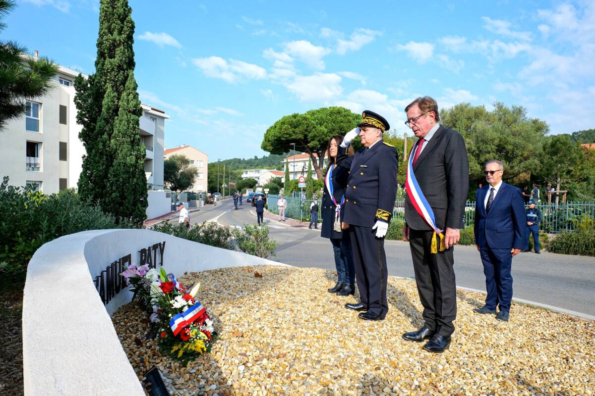 Hommage Six-Fours-les-Plages Samuel Paty Dominique Bernard