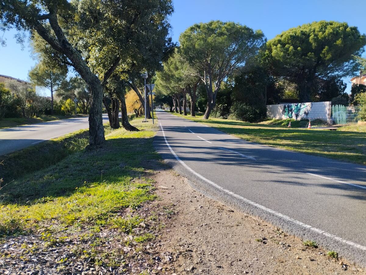 piste cyclable à La Londe