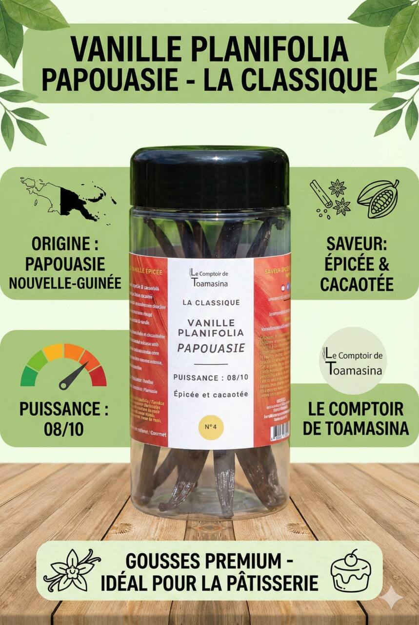 Arrêtez le gaspillage ! La Vanille Planifolia de Papouasie 810 est la nouvelle référence Pâtisserie