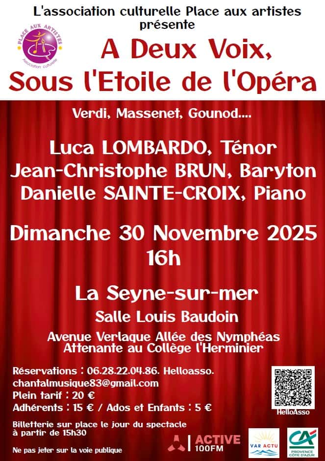 Concert lyrique exceptionnel à La Seyne-sur-Mer Concert lyrique exceptionnel à La Seyne-sur-Mer