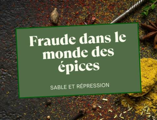 Poivre et épices : Fraude, sable et répression des fraudes