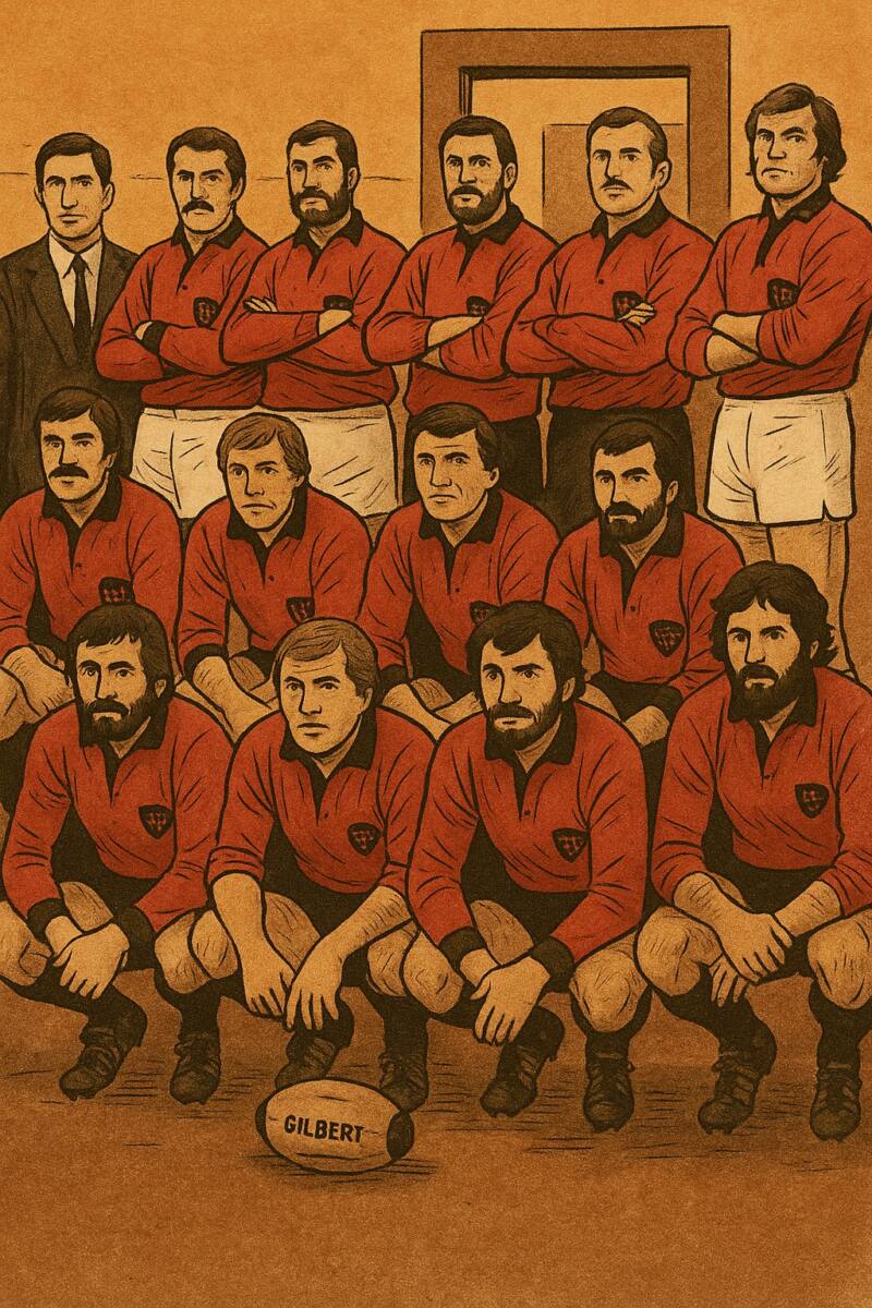 équipe de 1971 vue d’artiste avec André et Daniel Herrero équipe de 1971 vue d'artiste avec André et Daniel Herrero