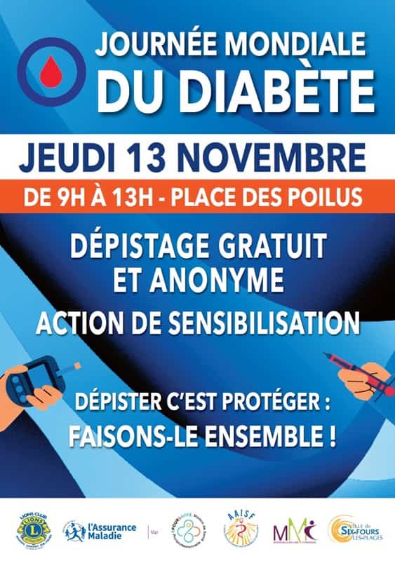 Journée mondiale du diabète Six-Fours-les-Plages