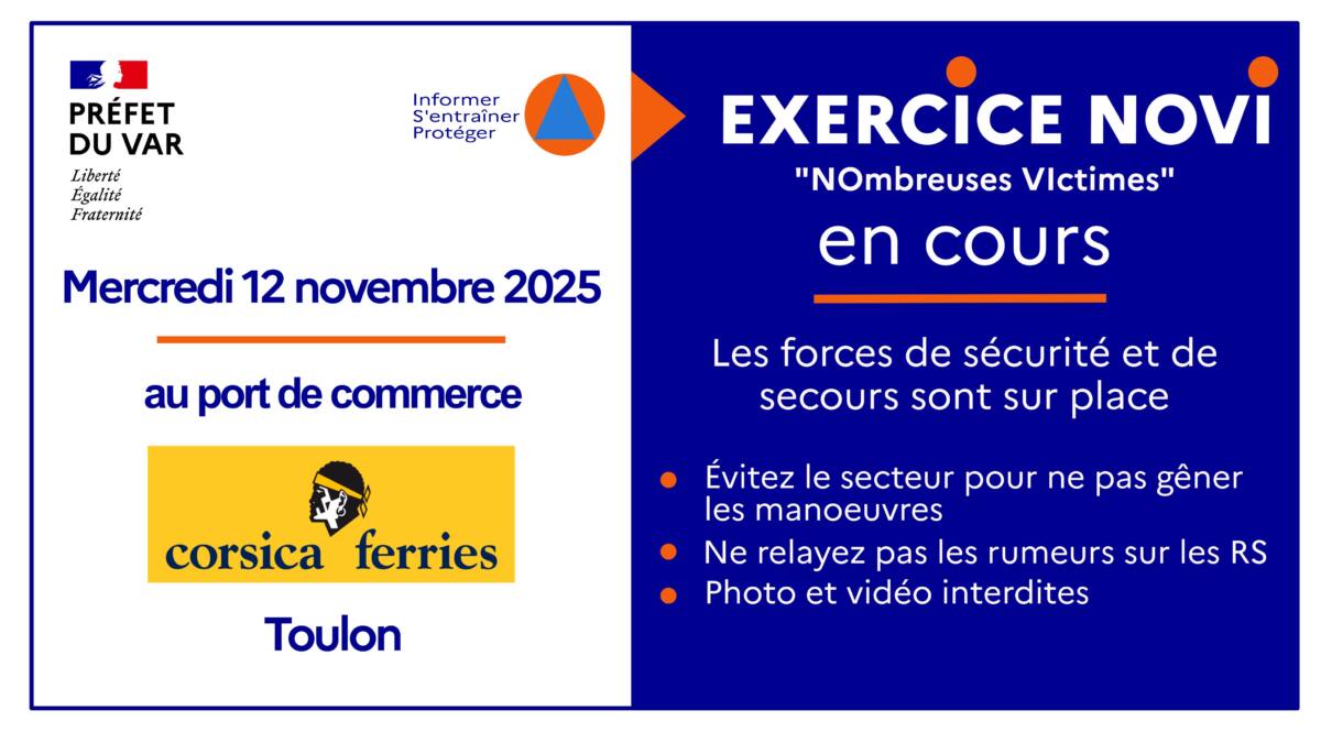 exercice sécurité Toulon port commerce