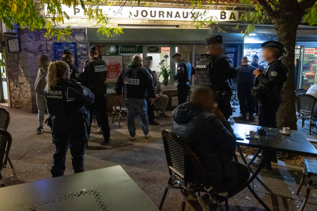 police drag Draguignan opération police