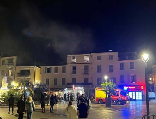 Odeur et fumée dans un immeuble au-dessus du Tabac Le Sport à Sanary-sur-Mer ce 16 novembre