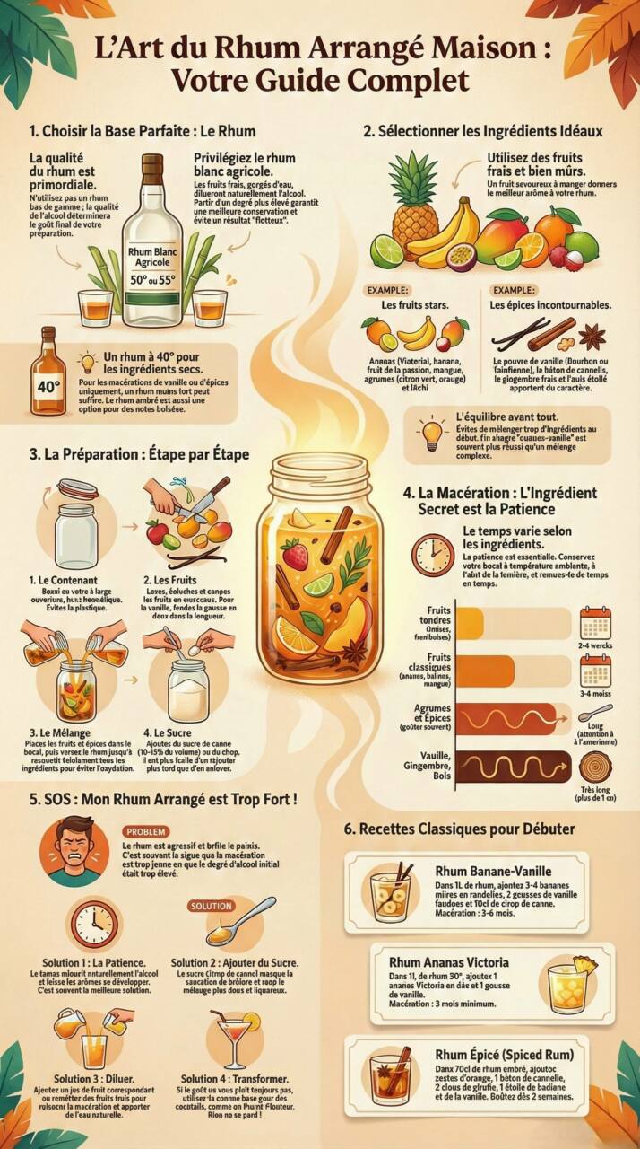 Comment faire un bon rhum arrangé