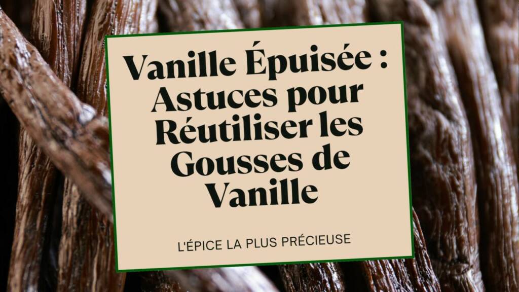Comment Réutiliser les Gousses de Vanille : L'Astuce Zéro-Déchet Ultime